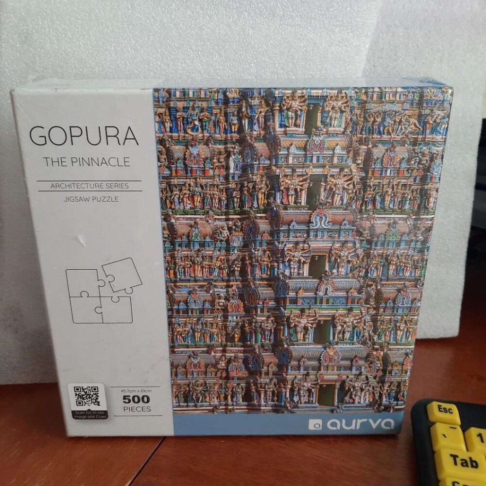 NEW ! Aura Gopura The Pinnacle 500 Piece Jigsaw Puzzle Architecture Series